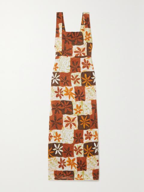 FAITHFULL + Net Sustain + Monikh Azalea Printed Linen Maxi Dress