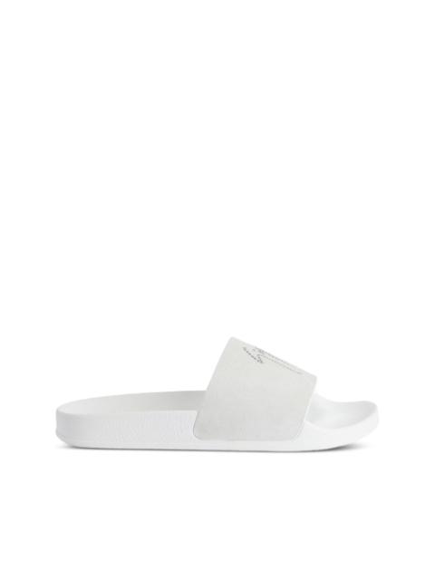 Giuseppe Zanotti Brett crystal-embellished leather slides