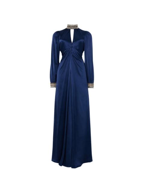 Temperley London Beatrice crystal-embellished silk maxi dress