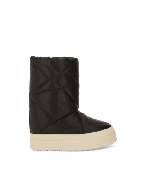 quilted platform boots