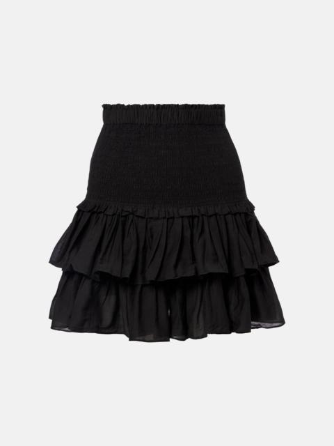 Isabel Marant Étoile Naomi tiered cotton-blend miniskirt