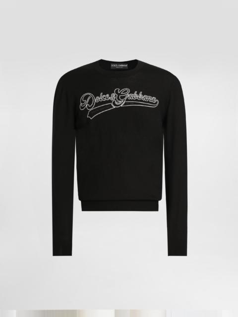 Dolce & Gabbana Virgin wool pullover with embroidery