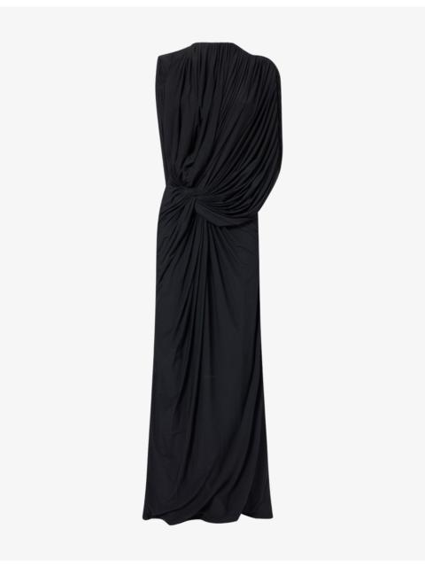 deme Azalea Draped Stretch-Jersey Maxi Dress