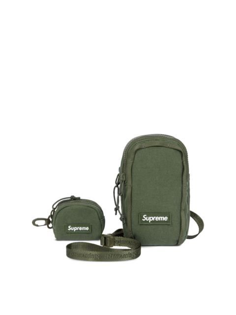 Supreme logo-patch messenger bag