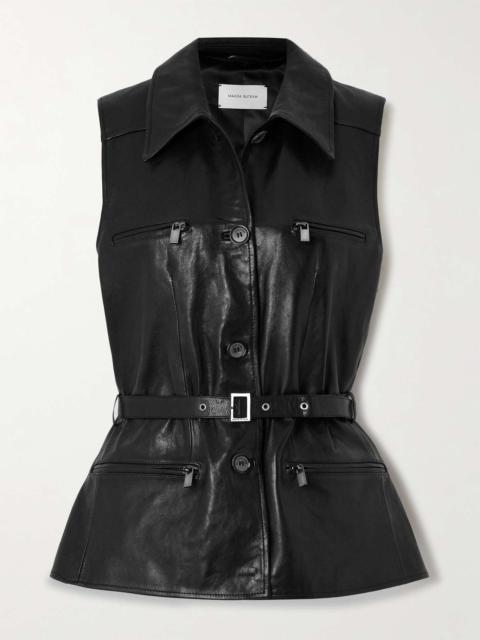 MAGDA BUTRYM Belted leather vest