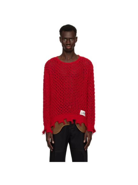 Andersson Bell Red Damaged Sweater
