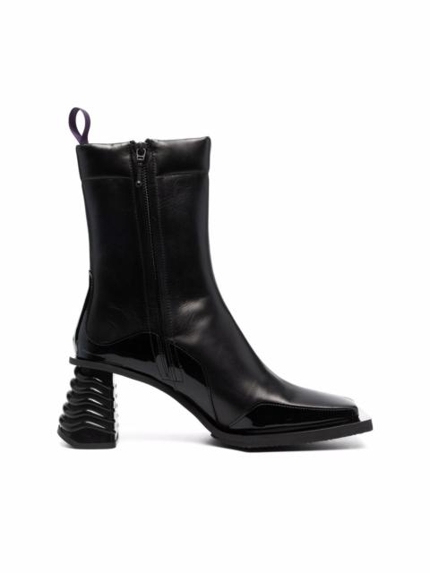 square-toe ankle boots