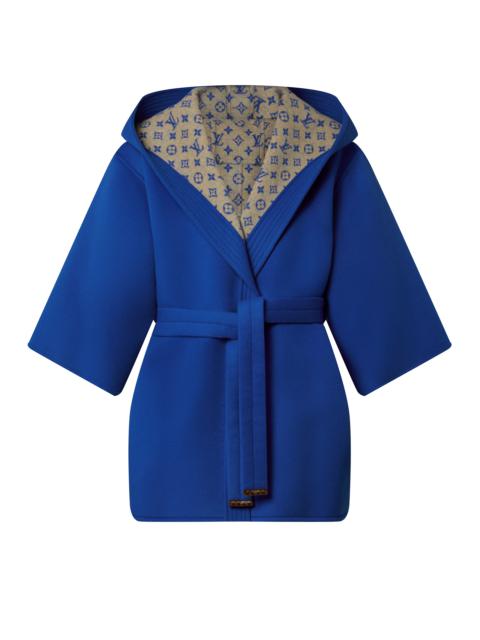 Louis Vuitton Royal Blue Robe Wrap Coat