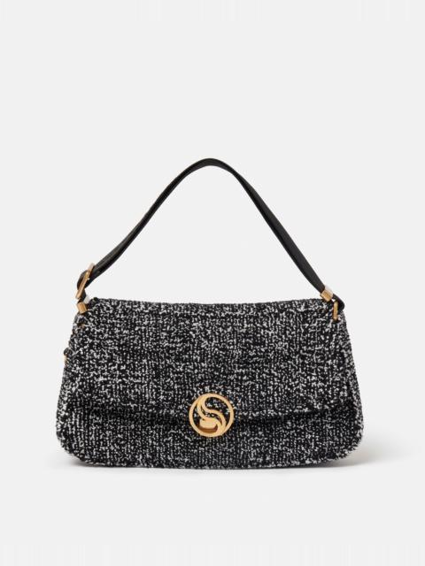 Stella McCartney S-Wave Padded Tweed Shoulder Bag