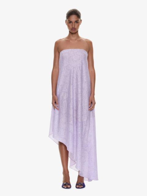 CHRISTOPHER ESBER Light Leak Jacquard Cascade Strapless Dress