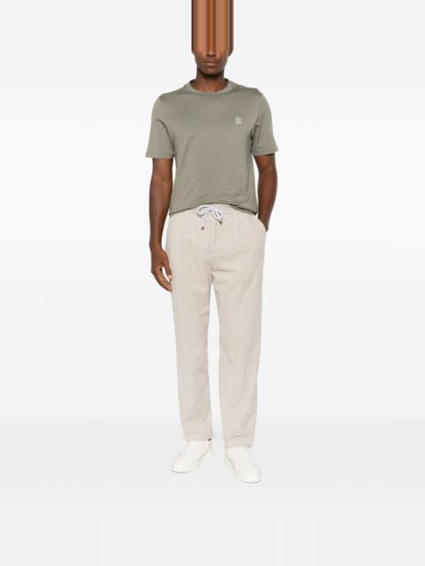 Brunello Cucinelli Logo cotton t-shirt