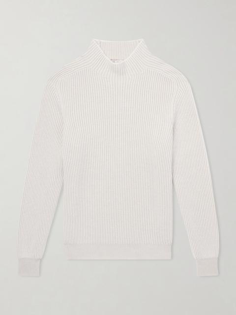 Brunello Cucinelli Ribbed Cashmere Rollneck Sweater