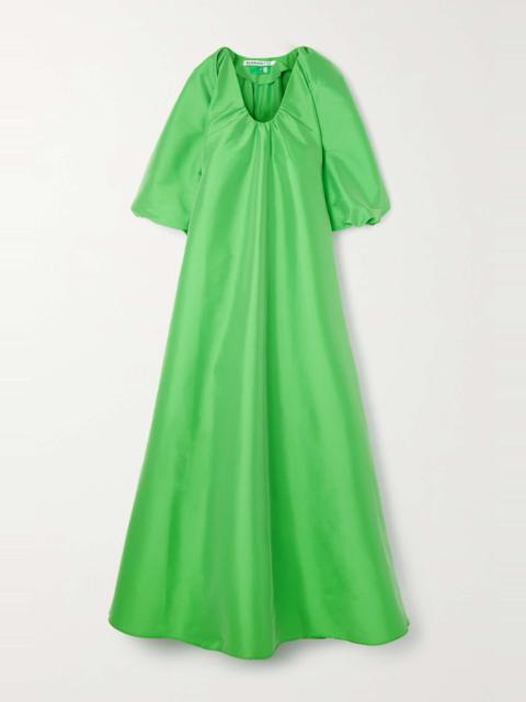 BERNADETTE George draped taffeta gown