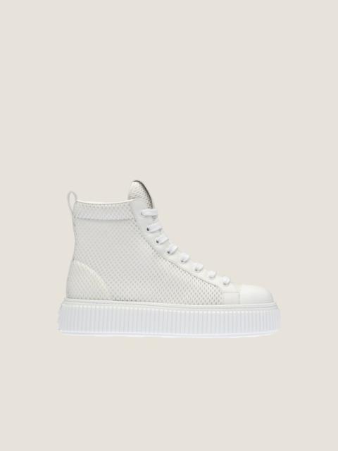 Miu Miu Mesh flatform high-top sneakers