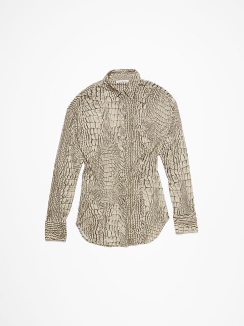 Acne Studios Button-up printed shirt - Multi grey