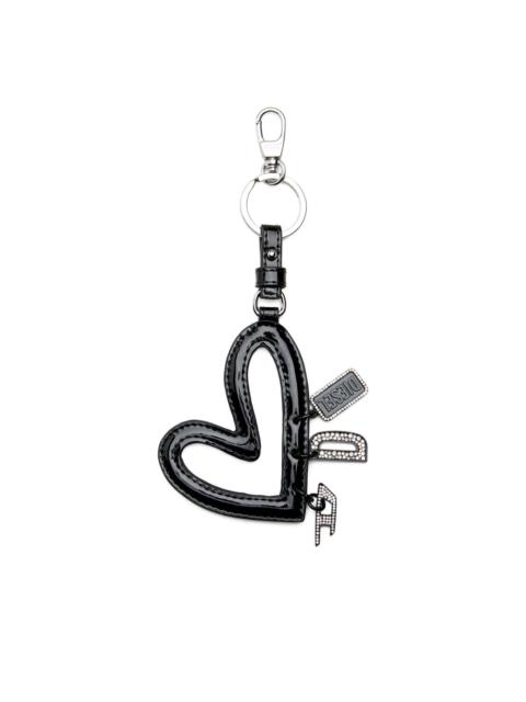 【DIESEL】Holy C Black Women's Metal keyring with logo plaque | Black | Diesel