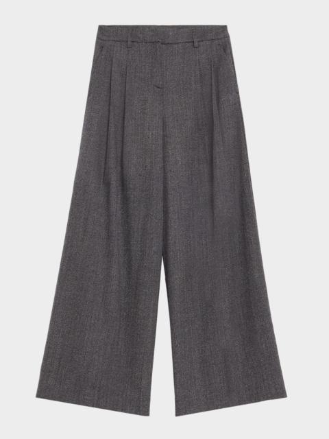 TWP Next Didi Stretch Wool Wide-Leg Trousers