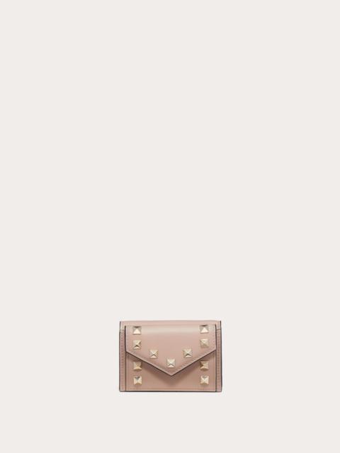 SMALL ROCKSTUD CALFSKIN WALLET