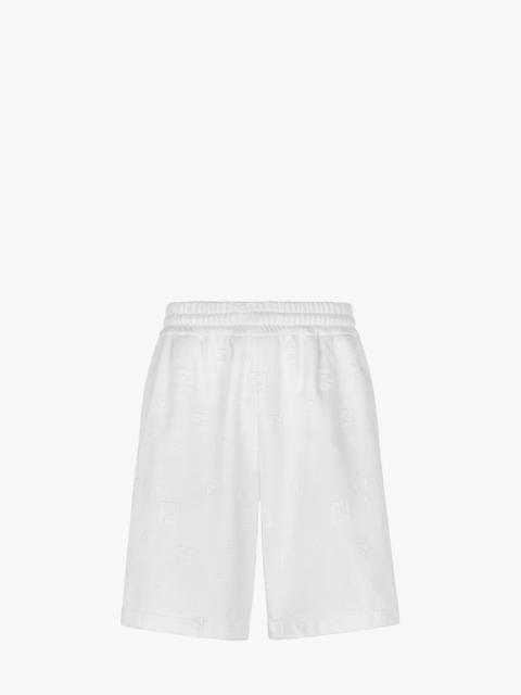 FENDI White jersey pants