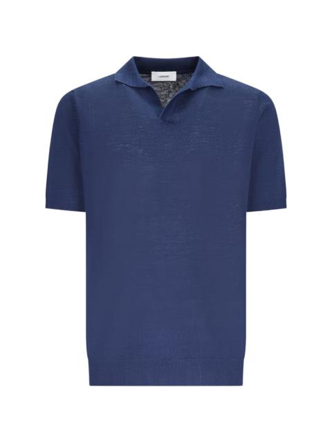 LARDINI open-collar T-shirt