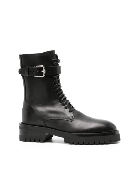 Ann Demeulemeester Cisse leather lace-up boots