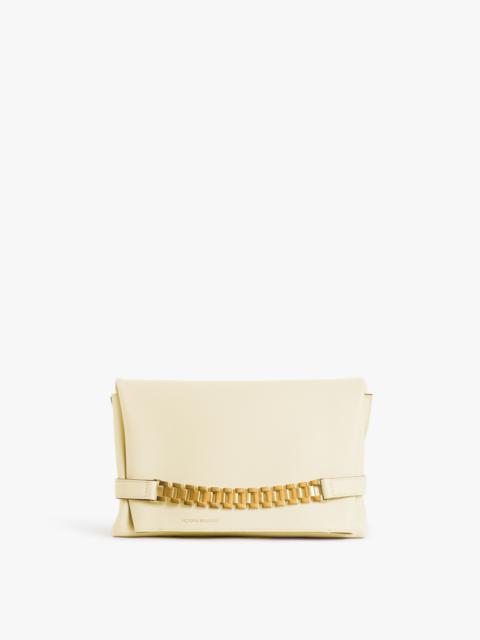 Victoria Beckham Chain Pouch Bag In Banana Leather