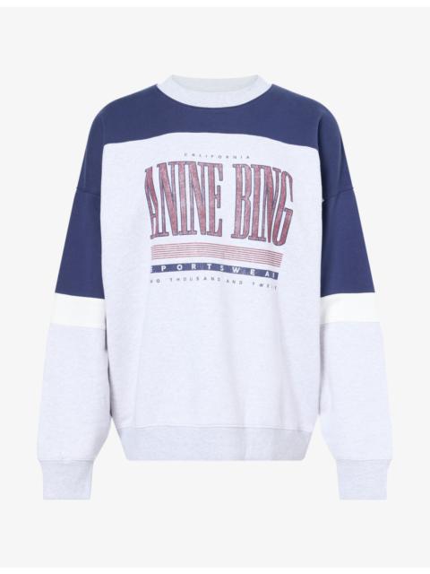 ANINE BING Miles Relaxed-Fit Cotton-Jersey Sweatshirt