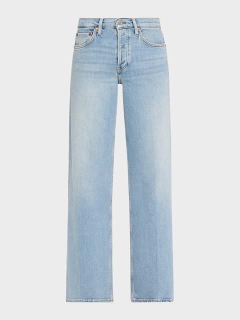RE/DONE Mid-Rise Wide-Leg Jeans