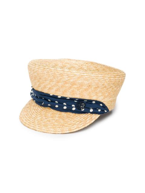 MAISON MICHEL straw sailor cap