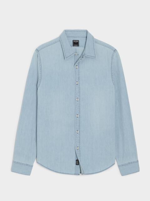 TODD SNYDER Denim Point Collar Shirt