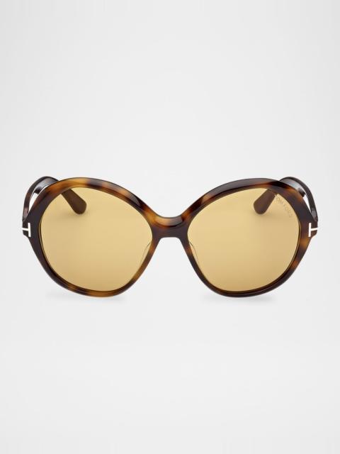 TOM FORD Annabelle-02 Acetate Butterfly Sunglasses