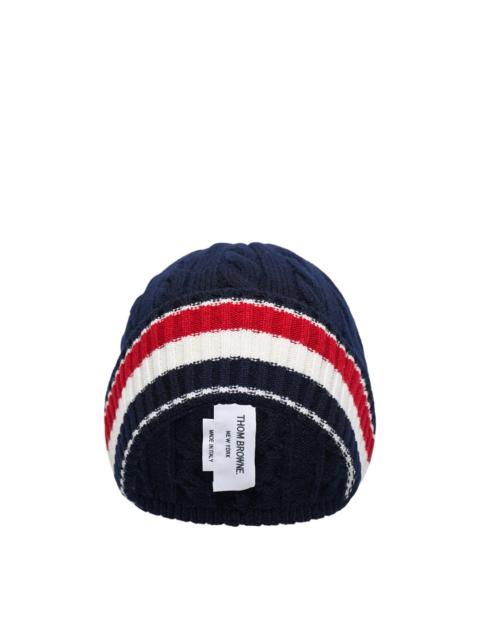 Thom Browne Cable and Rib Merino Beanie