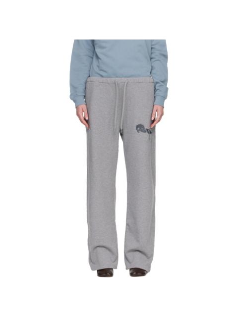 MM6 Maison Margiela Gray Cotton Sweatpants