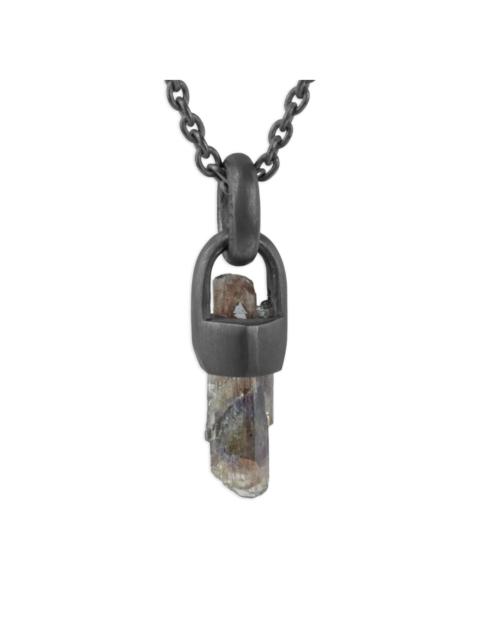 Parts of Four sterling silver Talisman Tanzanite necklace