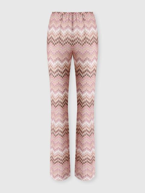 Missoni Snake motif viscose flare trousers