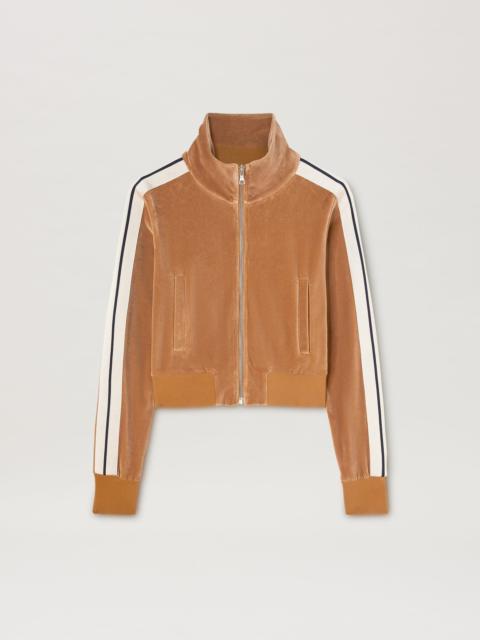 Velvet Highneck Track Jacket