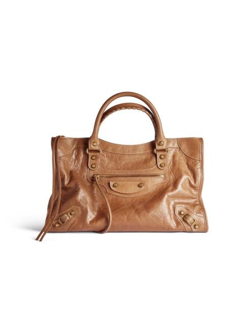 BALENCIAGA Women's Le City Bag Medium in Camel