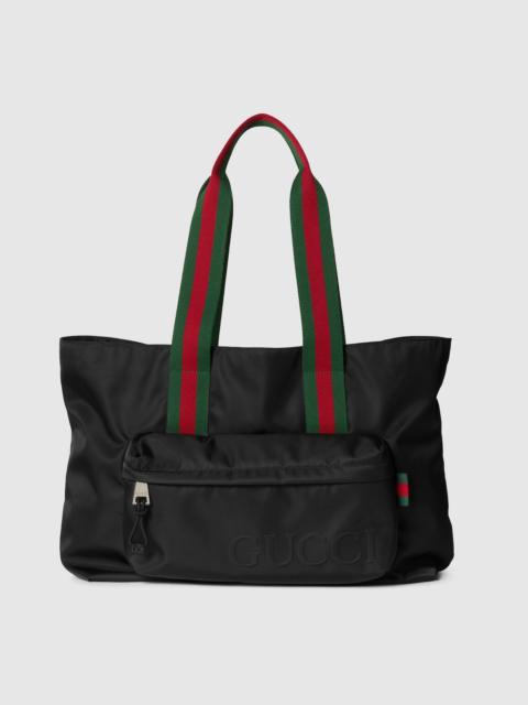 GUCCI Large tote bag with Gucci logo