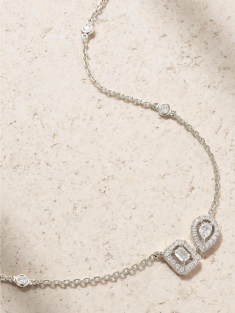 MESSIKA My Twin 18-karat White Gold Diamond Necklace
