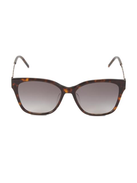 SAINT LAURENT Women's 56MM Square Sunglasses - Avana