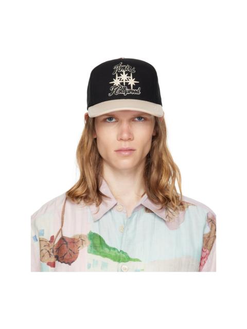 AMIRI Black & Beige Three Star Varsity Cap