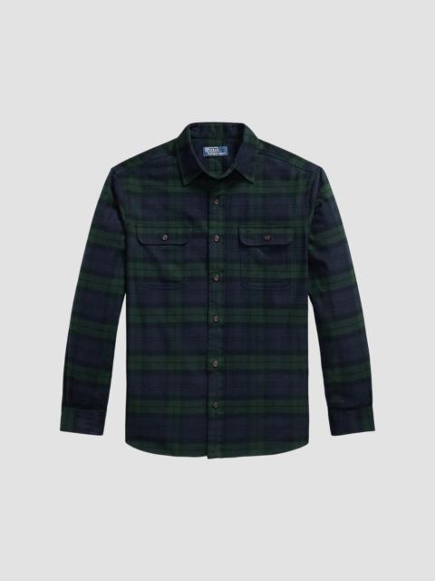 Polo Ralph Lauren Men's Classic-Fit Plaid Flannel Workshirt - Navy Forest Multi