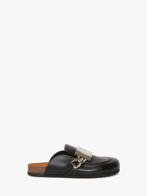 GOURMET CHAIN LOAFER MULES