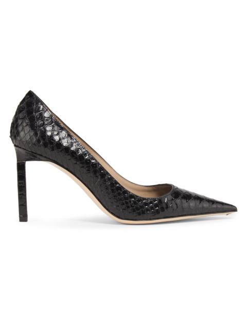 TOM FORD Women's 85MM Python-Embossed Stiletto Pumps - Black