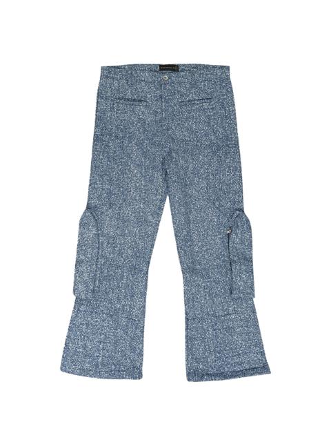 WHO DECIDES WAR RAISED WINDOW WOVEN PANTS "INDIGO" 1120920010SS24