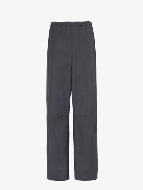Skater relaxed-fit wide-leg cotton trousers
