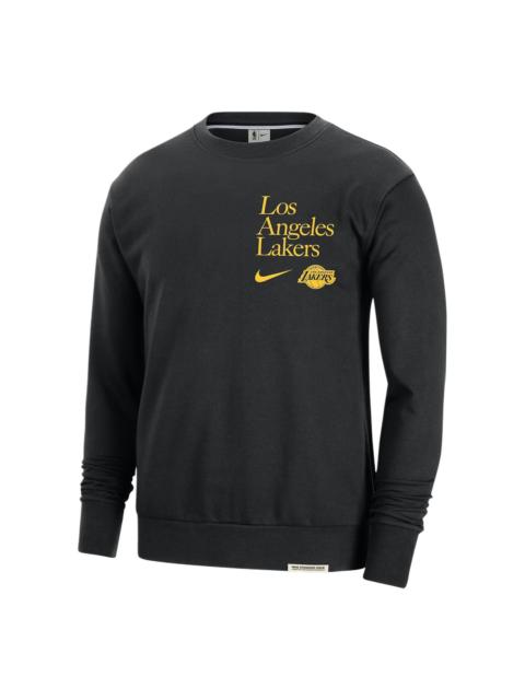 Nike Nike x NBA Los Angeles Lakers Crew-Neck Sweatshirt 'Black' FD8654-010
