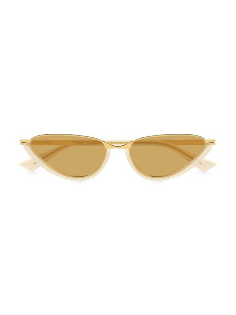 Bottega Veneta Women's Metal Combi 56MM Cat-Eye Sunglasses - Yellow