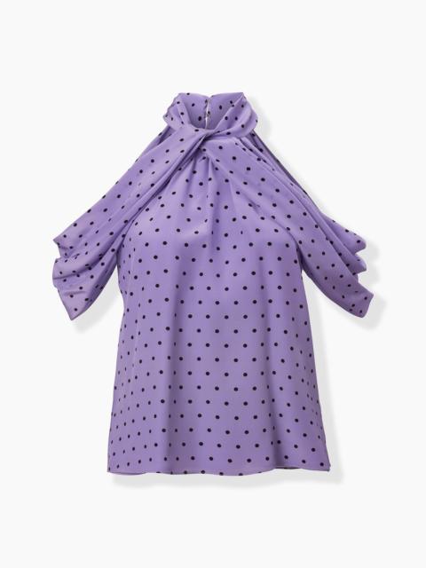CAROLINA HERRERA Polka Dot Halterneck Top