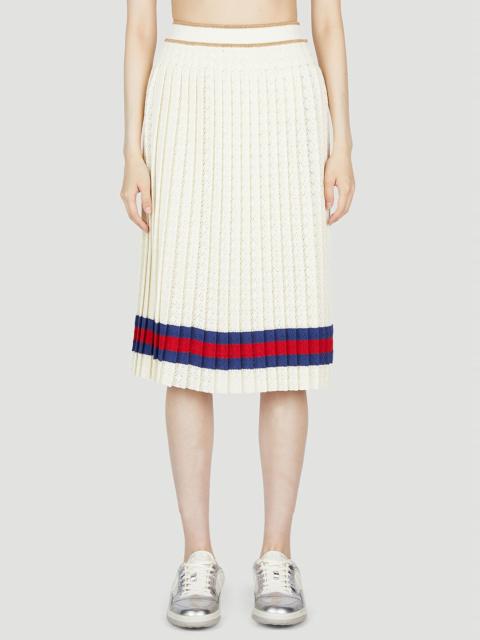 GUCCI G Rhombus Knit Skirt